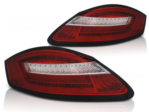 LAMPY TYLNE RED WHITE SEQ PORSCHE BOXSTER 987 CAYMAN 05-08