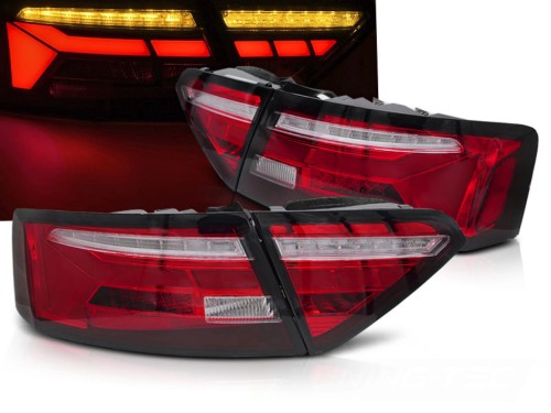 LAMPY TYLNE RED WHITE SEQ AUDI A5 11-16 LED