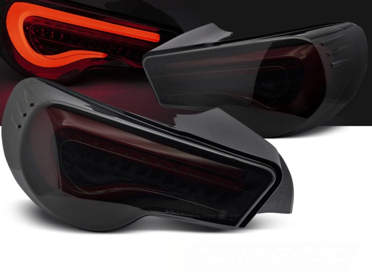 LAMPY TYLNE BLACK SMOKE RED TOYOTA GT86 12-21 LED