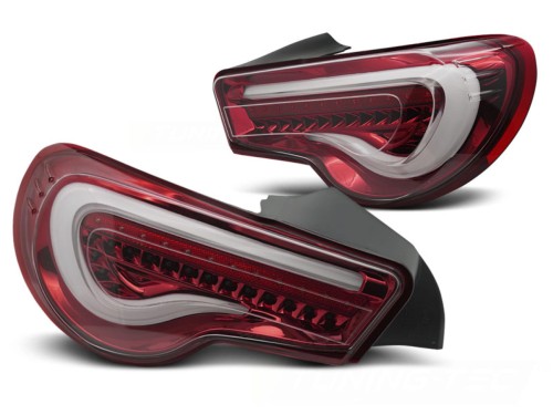LAMPY TYLNE TOYOTA GT86 12-21 LED BAR RED WHITE SEQ