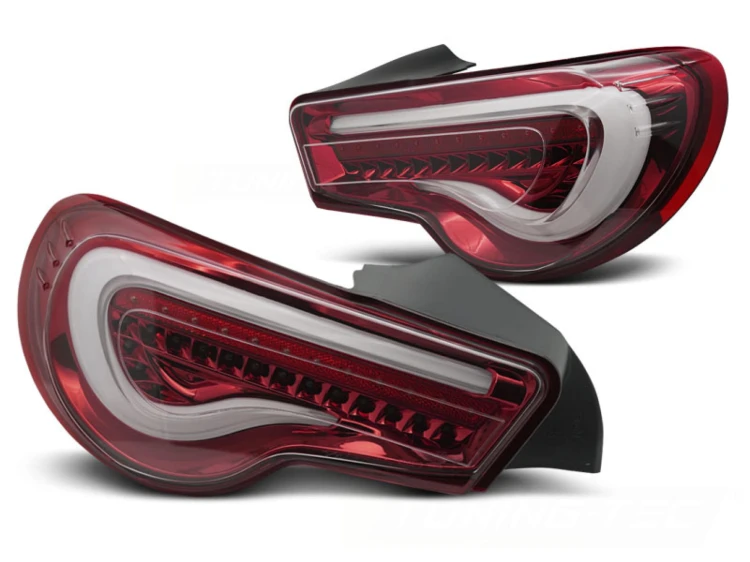 LAMPY TYLNE TOYOTA GT86 12-21 LED BAR RED WHITE SEQ