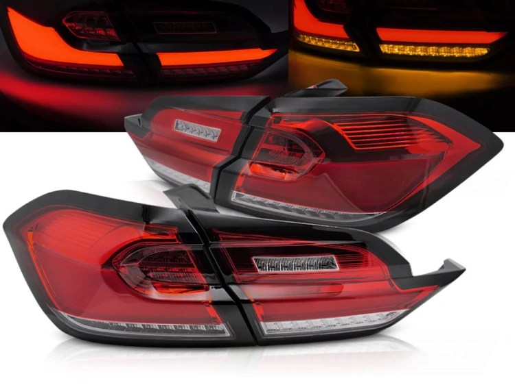 LAMPY TYLNE RED WHITE FORD FIESTA MK8 17-21 HATCHBACK LED