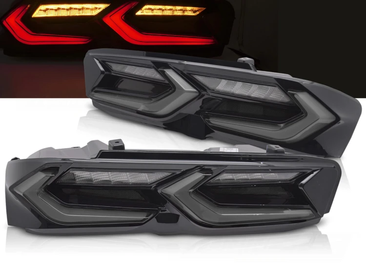 LAMPY TYLNE BLACK LED CHEVROLET CAMARO 19-23