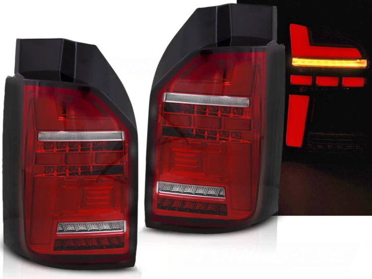 LAMPY TYLNE RED WHITE SEQ LED VW T6 15-19 OEM BULB