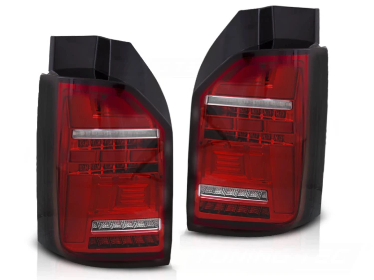 LAMPY TYLNE RED WHITE SEQ LED VW T6 15-19 OEM BULB