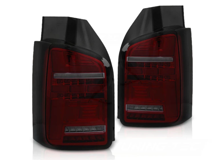 LAMPY TYLNE VW T5 04.03-09 RED SMOKE FULL LED