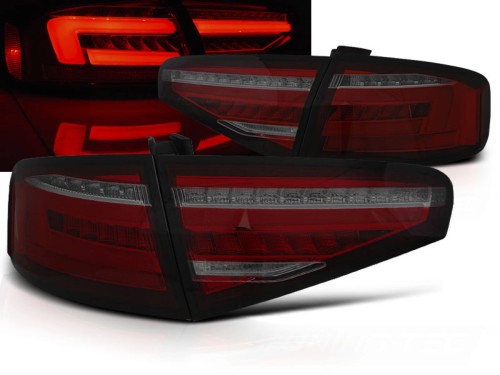 LAMPY TYLNE RED SMOKE SEQ AUDI A4 B8 12-15 SEDAN OEM LED