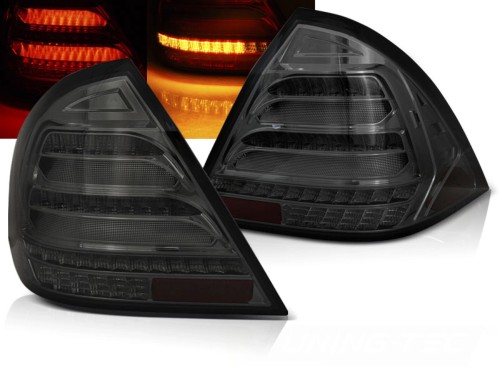 LAMPY TYLNE SMOKE SEQ MERCEDES C KLASA W203 SEDAN 00-04 LED