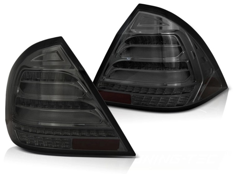 LAMPY TYLNE SMOKE SEQ MERCEDES C KLASA W203 SEDAN 00-04 LED