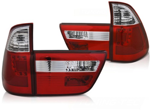 LAMPY TYLNE RED WHITE LED BMW X5 E53 09.99-10.03