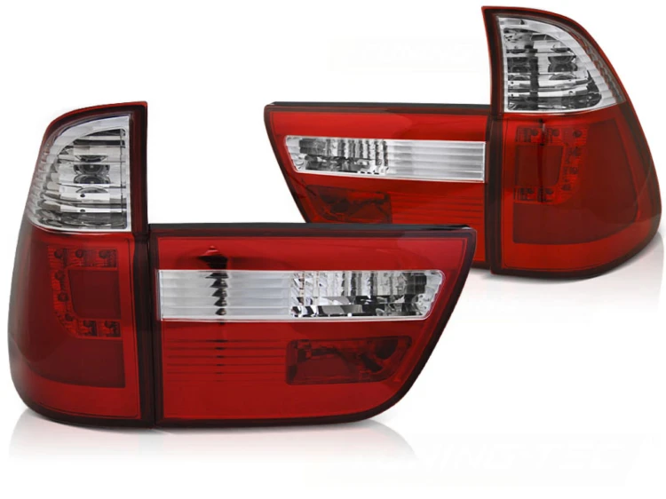 LAMPY TYLNE RED WHITE LED BMW X5 E53 09.99-10.03