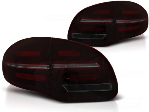 LAMPY TYLNE RED SMOKE SEQ PORSCHE CAYENNE 10-15 LED