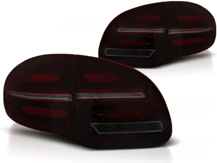 LAMPY TYLNE RED SMOKE SEQ PORSCHE CAYENNE 10-15 LED