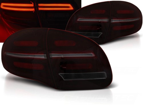 LAMPY TYLNE RED SMOKE SEQ PORSCHE CAYENNE 10-15 LED