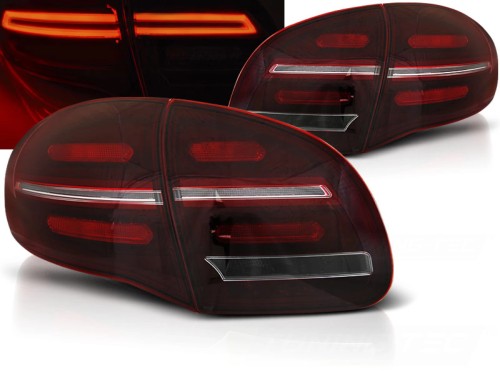 LAMPY TYLNE RED WHITE SEQ PORSCHE CAYENNE 10-15 LED