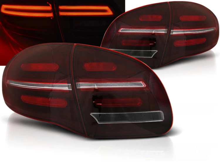 LAMPY TYLNE RED WHITE SEQ PORSCHE CAYENNE 10-15 LED
