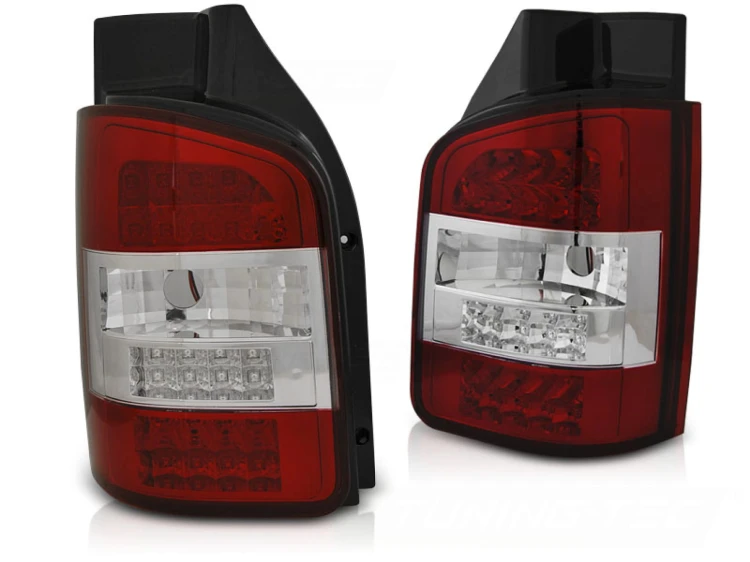 LAMPY TYLNE RED WHITE VW T5 10-15 TRANSPORTER LED