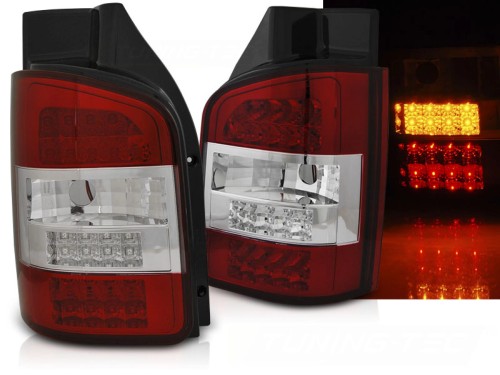 LAMPY TYLNE RED WHITE VW T5 10-15 TRANSPORTER LED