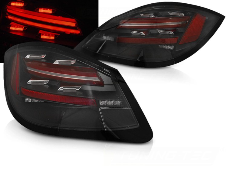 LAMPY TYLNE BLACK SEQ PORSCHE BOXSTER / CAYMAN 987 09-12 LED