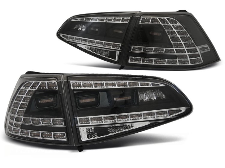 LAMPY TYLNE BLACK SEQ VW GOLF 7 13-17 LED