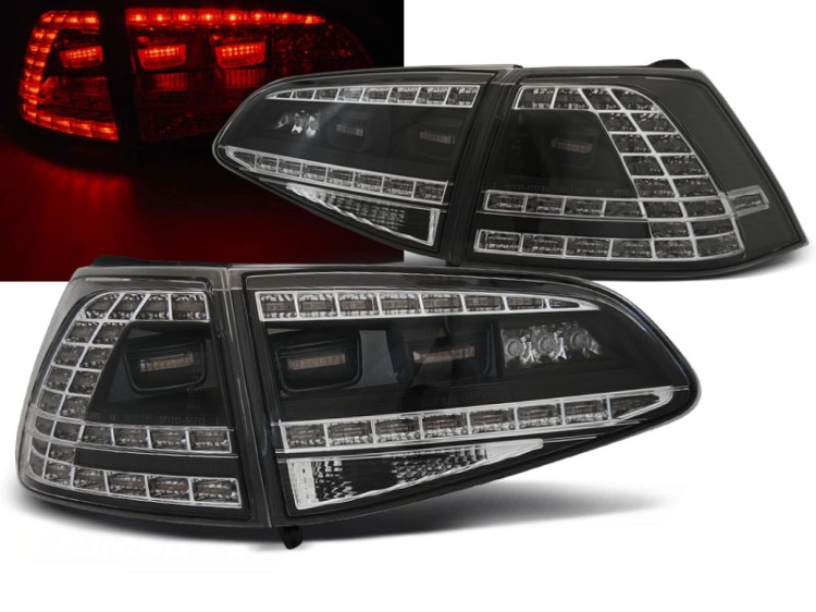 LAMPY TYLNE BLACK SEQ VW GOLF 7 13-17 LED