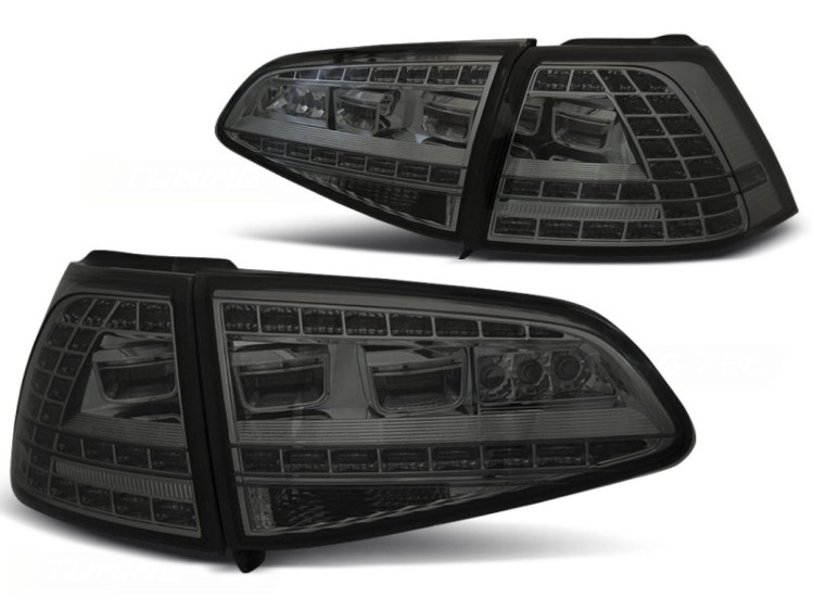 LAMPY TYLNE SMOKE SEQ VW GOLF 7 13-17 LED