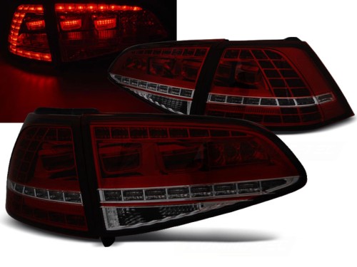 LAMPY TYLNE RED SMOKE SEQ VW GOLF 7 13-17 LED