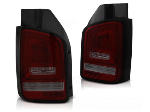 LAMPY TYLNE RED SMOKE SEQ VW T5 10-15 LED