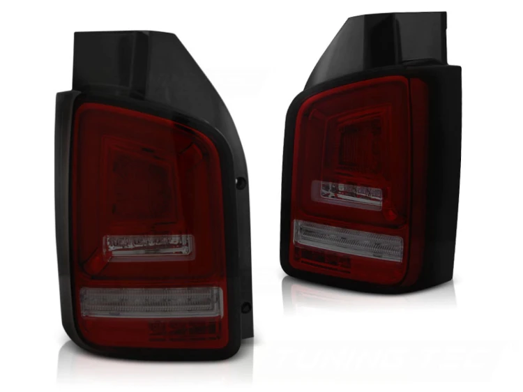LAMPY TYLNE RED SMOKE SEQ VW T5 10-15 LED