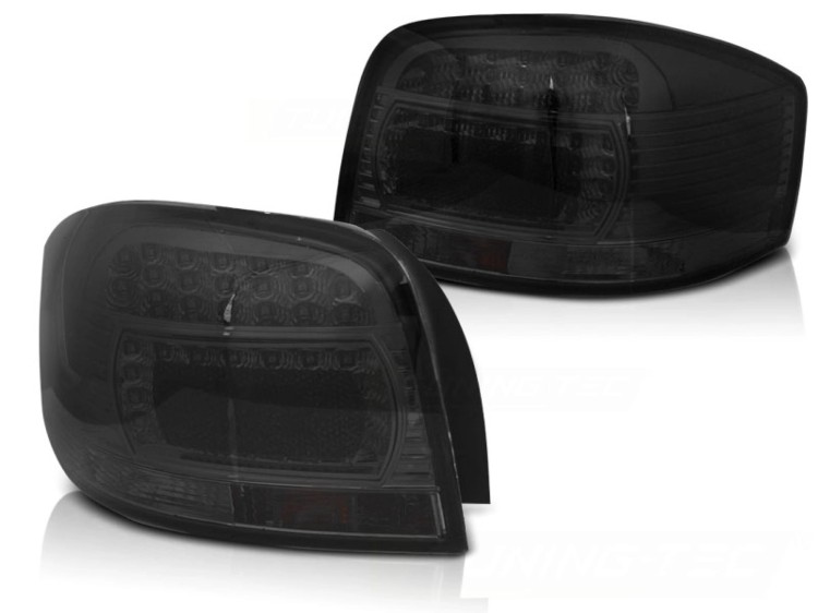 LAMPY TYLNE SMOKE AUDI A3 05.03-08 LED