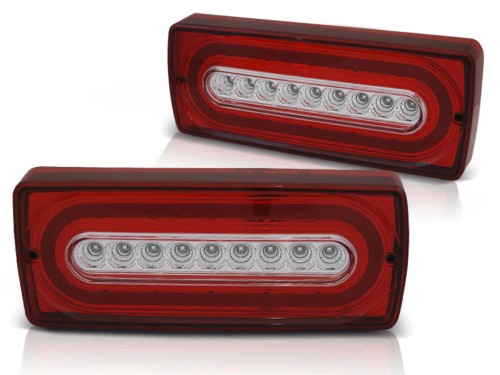 LAMPY TYLNE RED WHITE MERCEDES W463 G-KLASA 90-12 LED