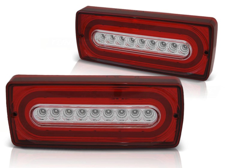 LAMPY TYLNE RED WHITE MERCEDES W463 G-KLASA 90-12 LED