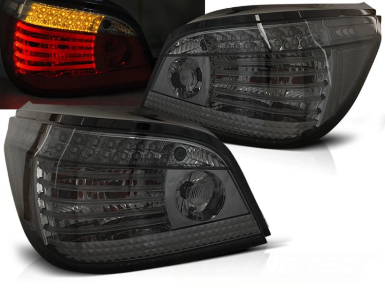LAMPY TYLNE SMOKE SEQ LED BMW SERII 5 E60 07.03-07