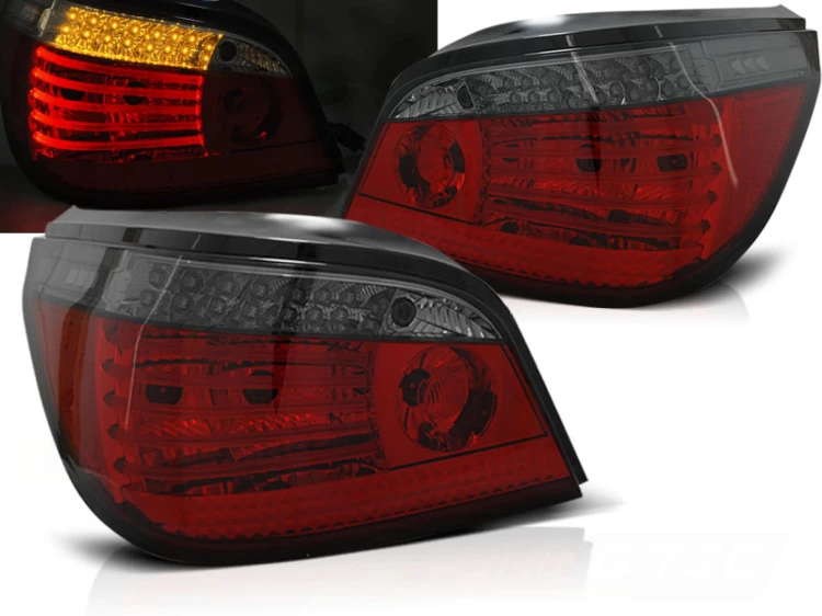 LAMPY TYLNE RED SMOKE SEQ LED BMW SERII 5 E60 07.03-07