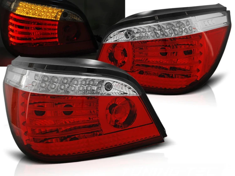 LAMPY TYLNE RED WHITE SEQ LED BMW SERII 5 E60 07.03-07