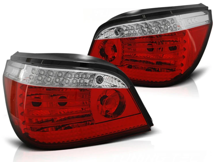 LAMPY TYLNE RED WHITE SEQ LED BMW SERII 5 E60 07.03-07