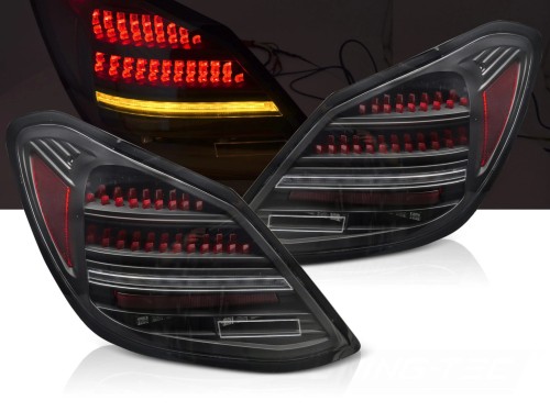 LAMPY TYLNE BLACK RED SEQ MERCEDES C KLASA W205 14-21