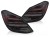 LAMPY TYLNE BLACK RED SEQ MERCEDES C KLASA W205 14-21