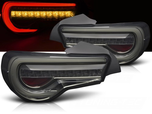 LAMPY TYLNE LED TOYOTA GT86 12-21 LED BAR SMOKE