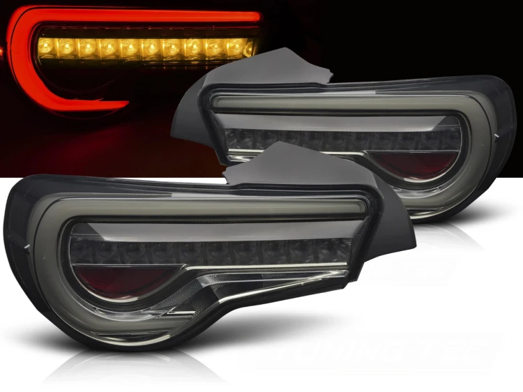 LAMPY TYLNE LED TOYOTA GT86 12-21 LED BAR SMOKE