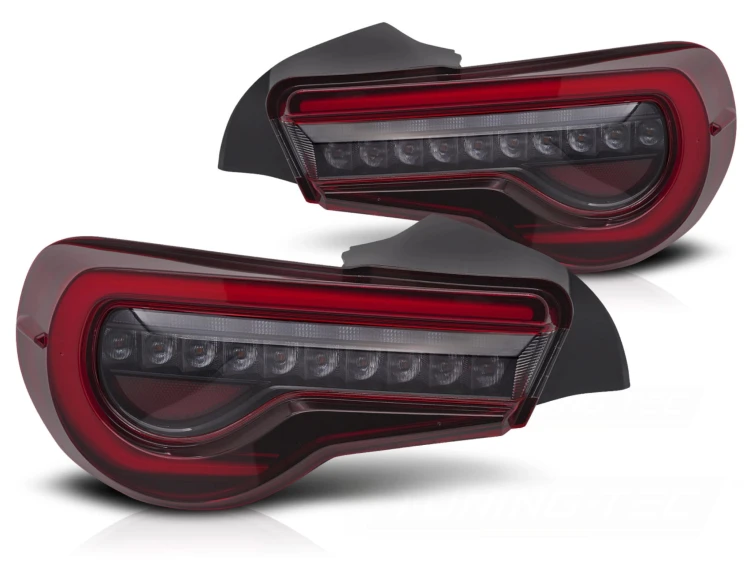 LAMPY TYLNE TOYOTA GT86 12-21 LED BAR RED