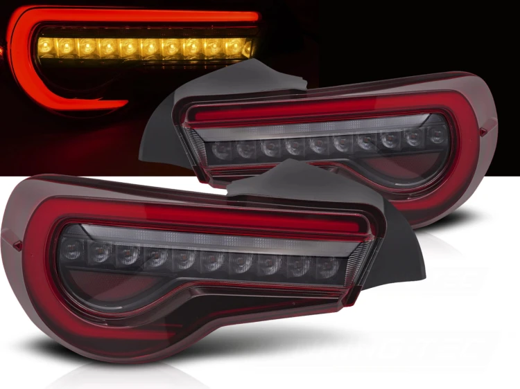 LAMPY TYLNE TOYOTA GT86 12-21 LED BAR RED