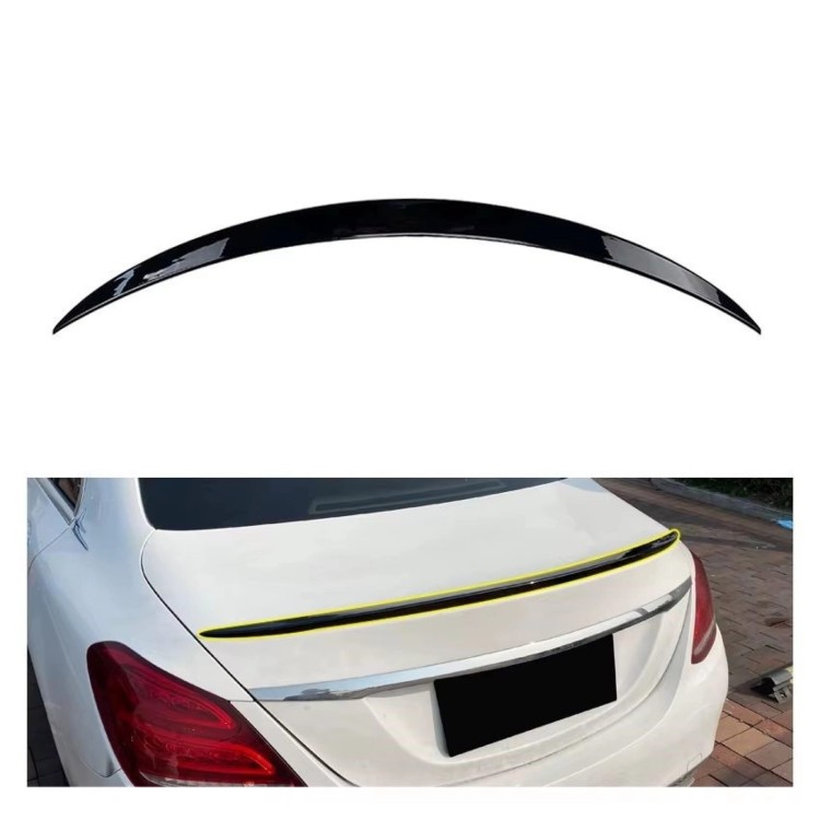 SPOILER AMG STYLE CZARNY POŁYSK MERCEDES C-KLASA W205 14-21