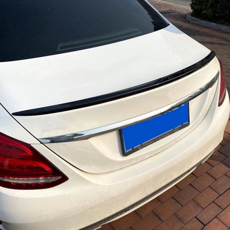 SPOILER AMG STYLE CZARNY POŁYSK MERCEDES C-KLASA W205 14-21