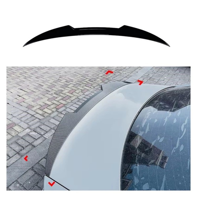 SPOILER PSM STYLE V2 AUDI A3 S3 8V SEDAN 13-20 CZARNY POŁYSK