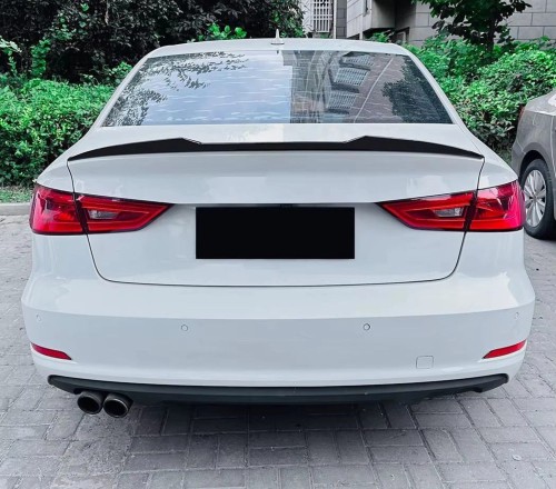SPOILER PSM STYLE V2 AUDI A3 S3 8V SEDAN 13-20 CZARNY POŁYSK