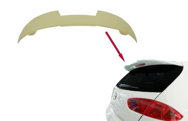 SPOILER CZĘŚCI TYLNEGO DACHU PASUJĄCY DO SEAT LEON 1P1 (2009-2012)