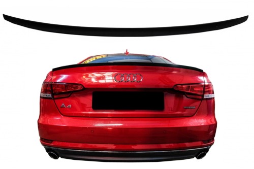 SPOJLER BAGAŻNIKA DO AUDI A4 B9 SEDAN (2016-WZWYŻ) CZARNY FORTEPIAN