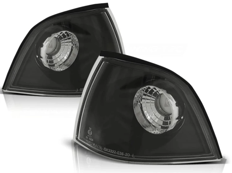 KIERUNKOWSKAZY MIGACZE PRZEDNIE BLACK BMW 3 SERII E36 12.90-09.99 COUPE