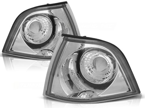 KIERUNKOWSKAZY MIGACZE PRZEDNIE CHROME BMW 3 SERII E36 12.90-09.99